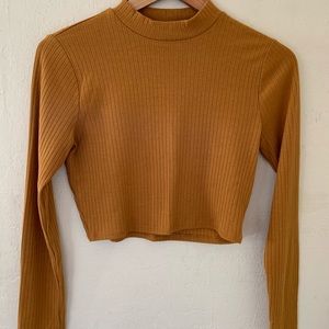 Long sleeve crop top